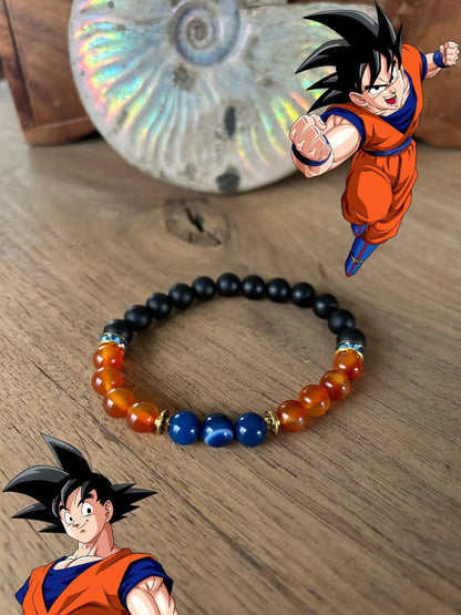 Goku Crystal BraceletGoku Gemstone BraceletN&G Anime 